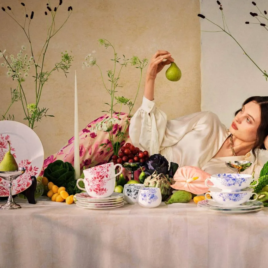 ByTimo Suppekopp 40cl Blå<PORSGRUNDS PORSELÆNSFABRIK Hot