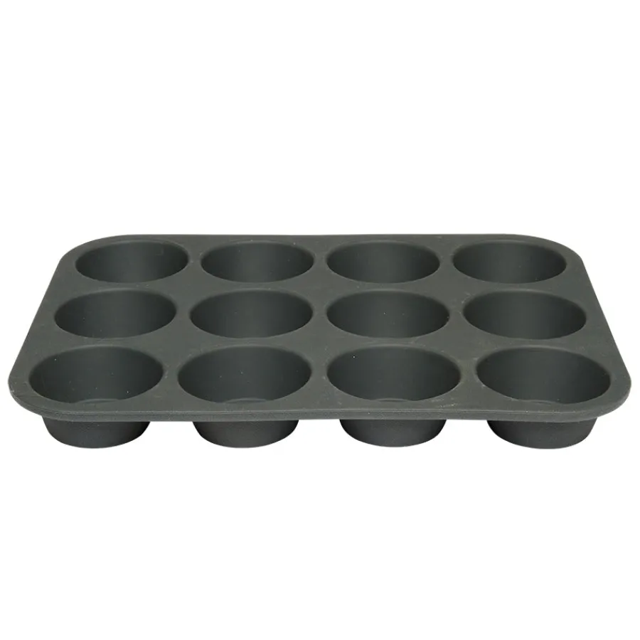 Bake Muffinsform 12 stk Silikon Brun<CHRISTIANIA 1739 Best