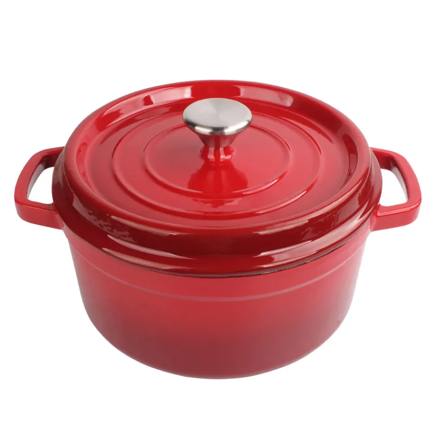 Støpejernsgryte 5L Rød<CHRISTIANIA 1739 New