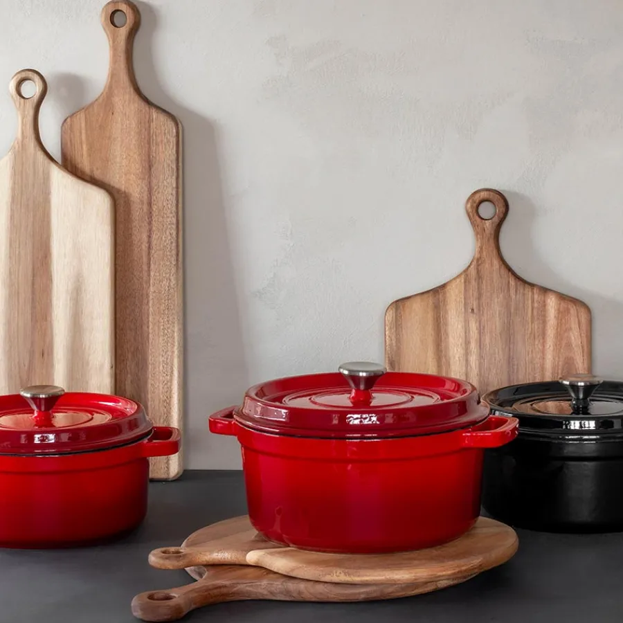Støpejernsgryte 5L Rød<CHRISTIANIA 1739 New