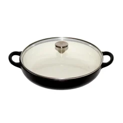 Støpejernsgryte med Glasslokk 3,9L Sort<CHRISTIANIA 1739 New