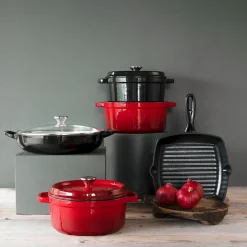 Støpejernsgryte med Glasslokk 3,9L Sort<CHRISTIANIA 1739 New