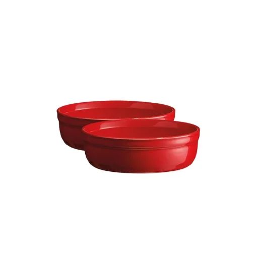 Creme Brulee Form 2pk 13cm Rød<EMILE HENRY New