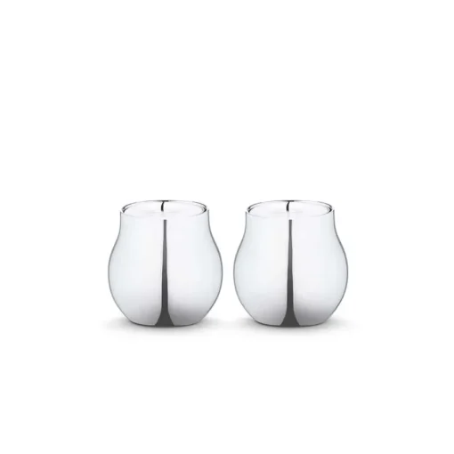 Cafu Telys Holder 2 stk Rustfritt Stål<GEORG JENSEN Best