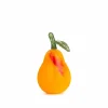 Glassfrukt Glasspære Oransje 14cm<HADELAND GLASSVERK Outlet