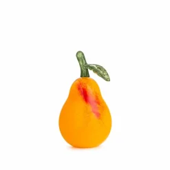 Glassfrukt Glasspære Oransje 14cm<HADELAND GLASSVERK Outlet