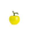 Glassfrukt Glasseple Gul 11cm<HADELAND GLASSVERK Clearance