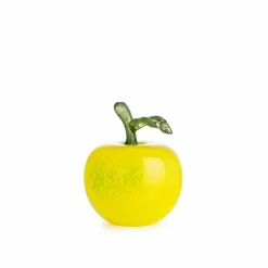 Glassfrukt Glasseple Gul 11cm<HADELAND GLASSVERK Clearance