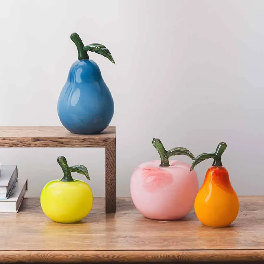 Glassverk Rød 15,5cm<HADELAND GLASSVERK Clearance