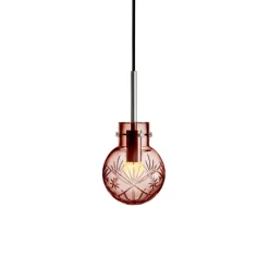 Krystallkule Taklampe<HADELAND GLASSVERK New