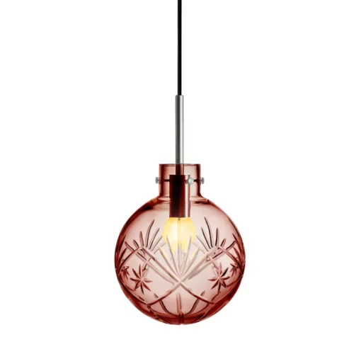 Krystallkule Taklampe<HADELAND GLASSVERK New