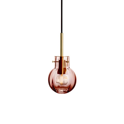 Krystallkule Taklampe<HADELAND GLASSVERK New