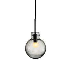 Krystallkule Taklampe Soda Røkgrå<HADELAND GLASSVERK Clearance