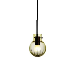 Krystallkule Taklampe Stor Stjerne Oliven<HADELAND GLASSVERK Best