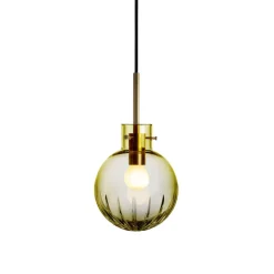 Krystallkule Taklampe Stor Stjerne Oliven<HADELAND GLASSVERK Best