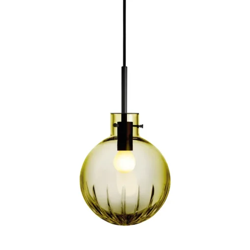 Krystallkule Taklampe Stor Stjerne Oliven<HADELAND GLASSVERK Best
