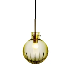 Krystallkule Taklampe Stor Stjerne Oliven<HADELAND GLASSVERK Best