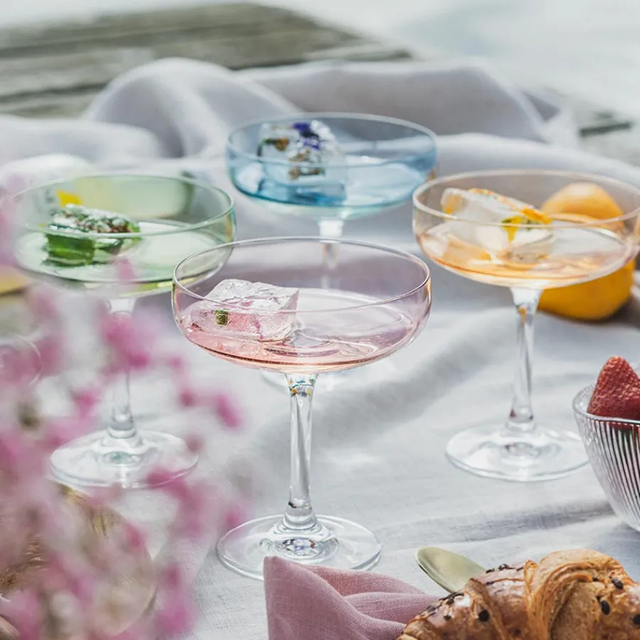 Odyssé Cavaskål Blå 25cl 2pk<HADELAND GLASSVERK Clearance