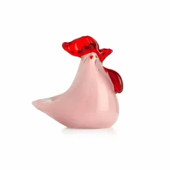 Påskepynt Glasshøne Rosa 8cm<HADELAND GLASSVERK Best