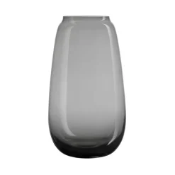 Siccori Vase 26cm Røkgrå<HADELAND GLASSVERK