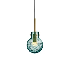 Taklampe Finn Blågrønn<HADELAND GLASSVERK