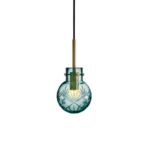 Taklampe Finn Blågrønn<HADELAND GLASSVERK
