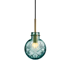 Taklampe Finn Blågrønn<HADELAND GLASSVERK