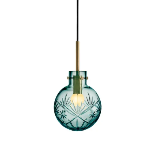 Taklampe Finn Blågrønn<HADELAND GLASSVERK