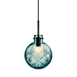 Taklampe Finn Blågrønn<HADELAND GLASSVERK