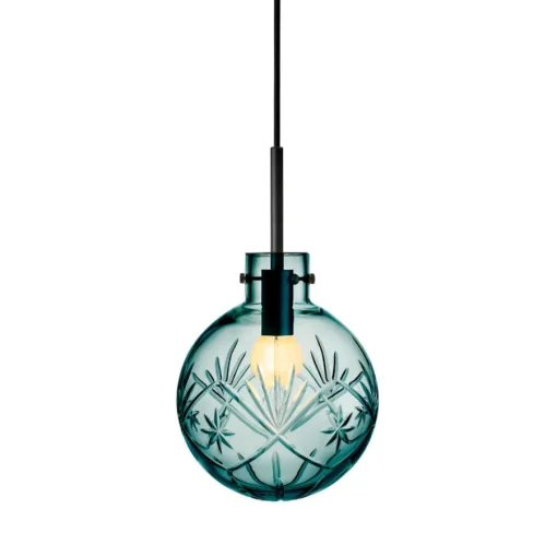 Taklampe Finn Blågrønn<HADELAND GLASSVERK
