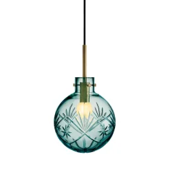 Taklampe Finn Blågrønn<HADELAND GLASSVERK