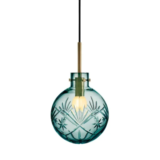 Taklampe Finn Blågrønn<HADELAND GLASSVERK