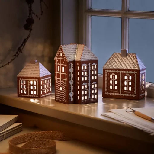 Kähler Gingerbread Lyshus Medium Brun<KÄHLER DESIGN Outlet
