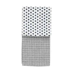 Kjøkkenhåndkle Blå/Mønster Bomull 50X70cm 2pk<CHRISTIANIA 1739 Hot