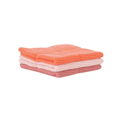 Klut Fersken Mix Bomull 25x25cm 3pk<CHRISTIANIA 1739 Best