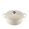 Støpejernsgryte 4,2L/24cm Meringue<LE CREUSET Clearance