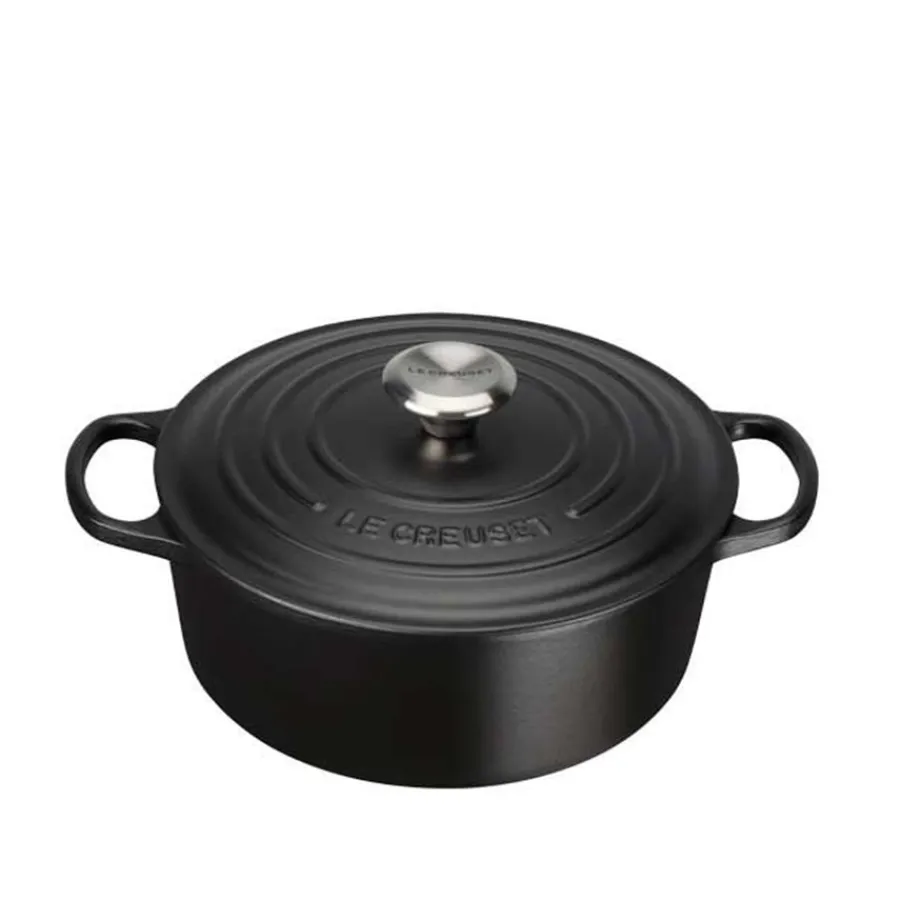 Støpejernsgryte 4,2L/24cm Matte Black<LE CREUSET Discount