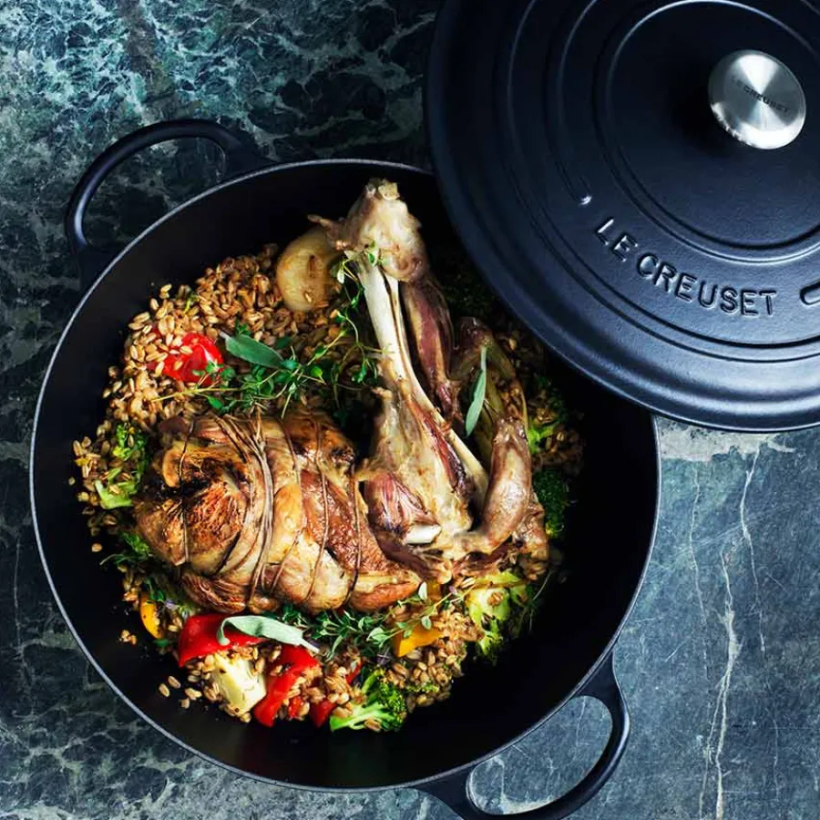 Støpejernsgryte 4,2L/24cm Matte Black<LE CREUSET Discount