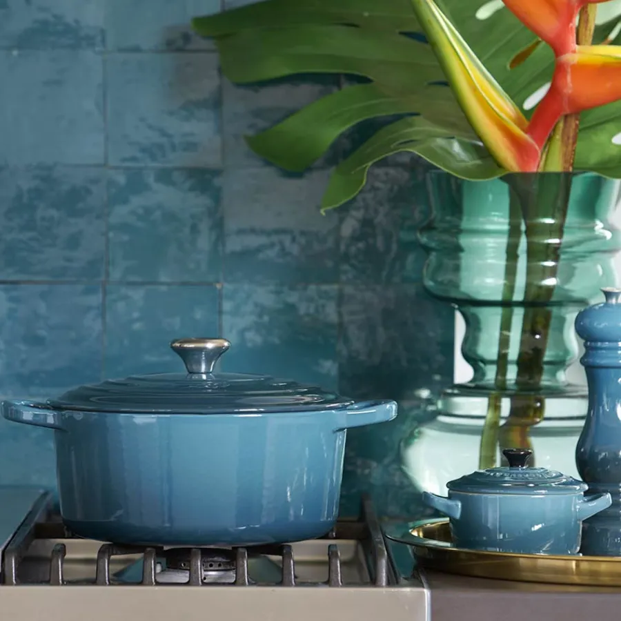 Støpejernsgryte 5,3L/26cm Deep Teal<LE CREUSET Clearance