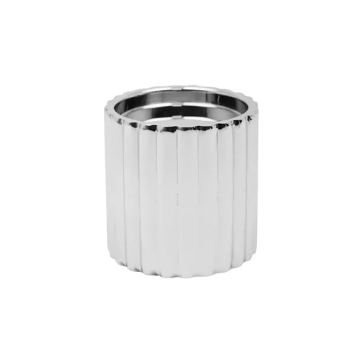 Løve Vinje Telysholder Rustfritt Stål 9cm Sølv<LØVE Sale