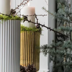 Porcelæn Vase 20,5cm Gull<LYNGBY Clearance