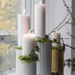 Porcelæn Vase 20,5cm Gull<LYNGBY Clearance