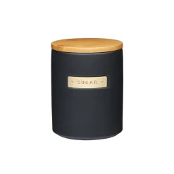 Masterclass Oppbevaringsboks Sukker 1L Sort med Bambus Lokk<Lifetime Brands Europe ltd Sale