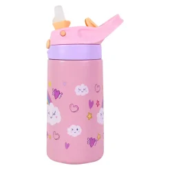 Play Drikkeflaske Stål 400ml Rosa<MINIS Best