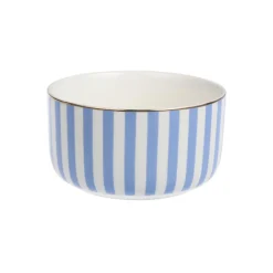Abby Skål 12cm Blå m/Gullkant<NOVA Online