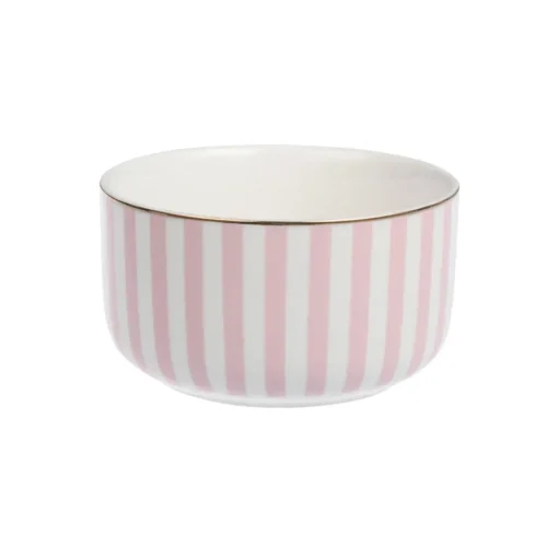 Abby Skål 12cm Rosa m/Gullkant<NOVA Discount