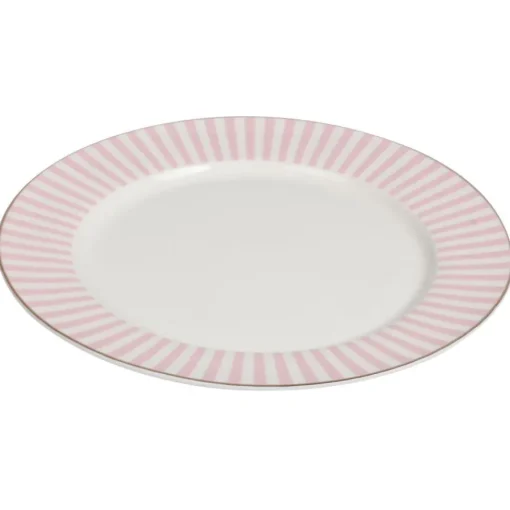 Abby Tallerken 26cm Rosa m/Gullkant<NOVA Best