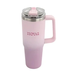 Dynamic Termokopp m/Sugerør 1,1L Rosa<NOVA Discount