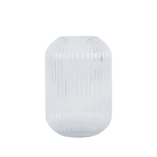 Edge Vase m/riller Klar 22cm<NOVA Best