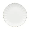 Lilly Tallerken 21cm Hvit m/Gullkant<NOVA Clearance